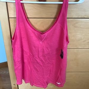 Pink hollister tank top